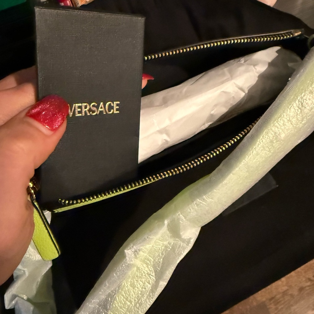 Versace Lime Green Leather bag - Picture 4 of 4
